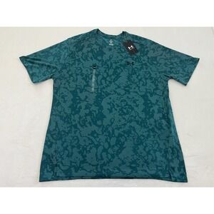 Under Armour Mens Activewear Sporty UA Tech‎ Vent Geode Short Sleeve Shirt Tee L